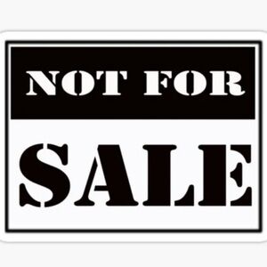 Sold not for sale